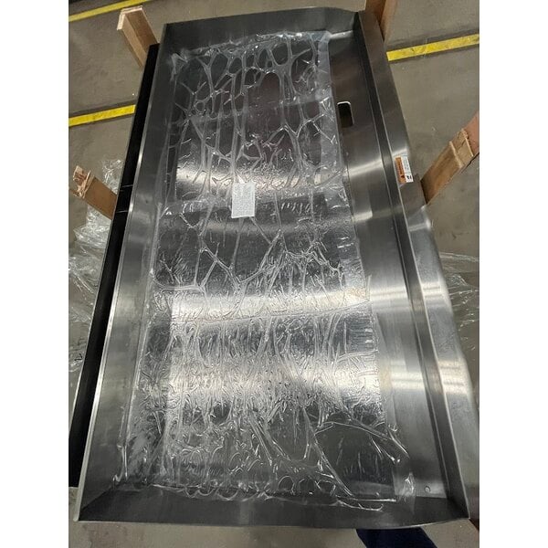 Scratch and Dent Cooking Performance Group GT-CPG-48-NL 48" Gas Countertop Griddle with Flame Failure Protection and Thermostatic Controls - 120,000 BTU