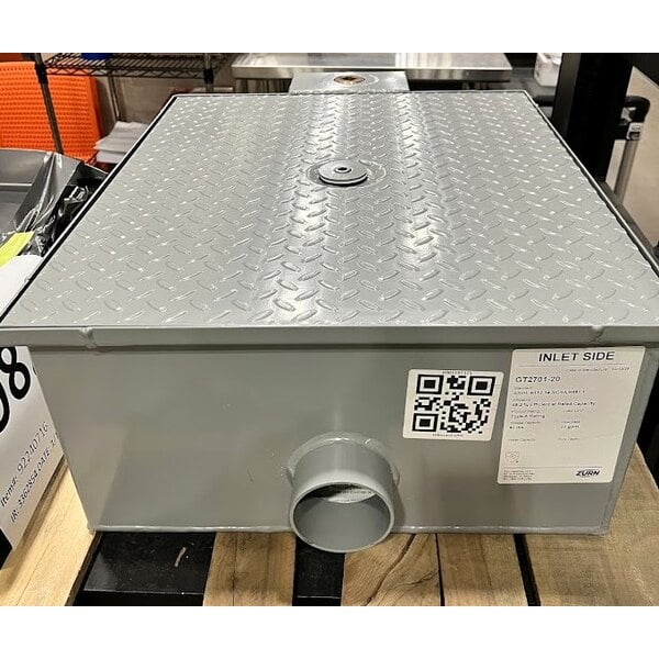 Scratch and Dent Zurn Elkay GT2701-20-3NH 40 lb. 20 GPM Low-Profile Grease Trap with 3" No-Hub Connections