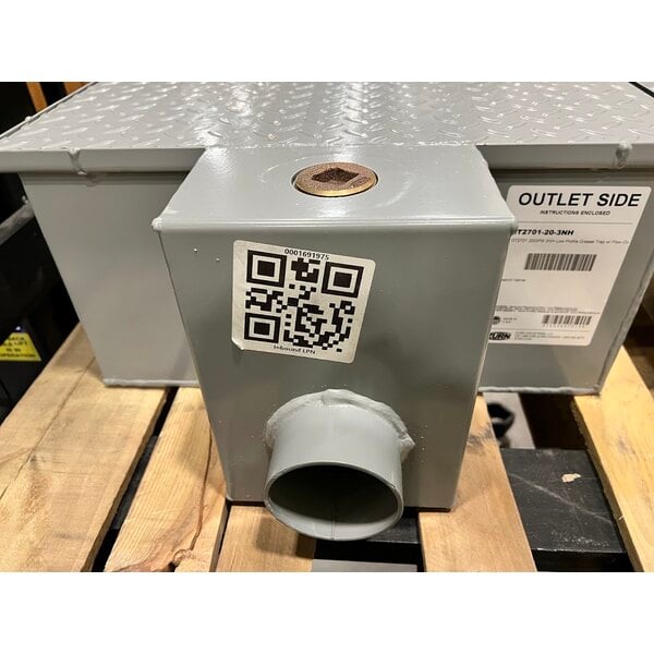 Scratch and Dent Zurn Elkay GT2701-20-3NH 40 lb. 20 GPM Low-Profile Grease Trap with 3" No-Hub Connections