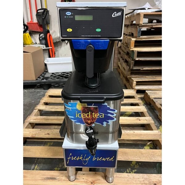 Scratch and Dent Curtis TBP 3 Gallon Low Profile Universal Tea Brewer with Dispenser - 120V