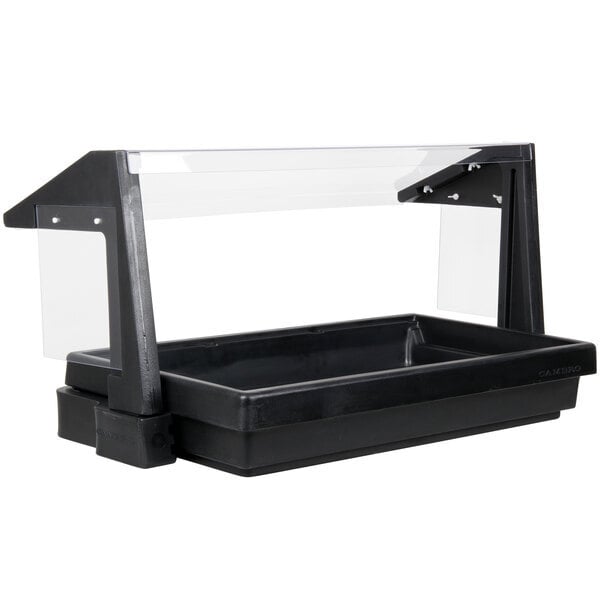 Scratch and Dent Cambro BBR720110 74" x 24" x 25" Black Buffet / Salad Bar with Sneeze Guard