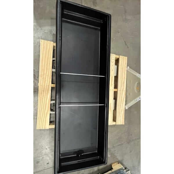 Scratch and Dent Cambro BBR720110 74" x 24" x 25" Black Buffet / Salad Bar with Sneeze Guard