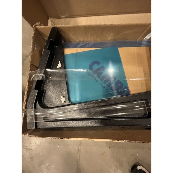 Scratch and Dent Cambro BBR720110 74" x 24" x 25" Black Buffet / Salad Bar with Sneeze Guard