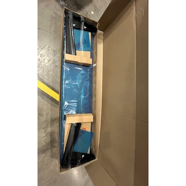 Scratch and Dent Cambro BBR720110 74" x 24" x 25" Black Buffet / Salad Bar with Sneeze Guard