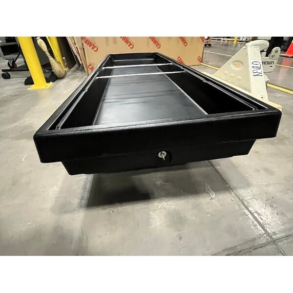 Scratch and Dent Cambro BBR720110 74" x 24" x 25" Black Buffet / Salad Bar with Sneeze Guard