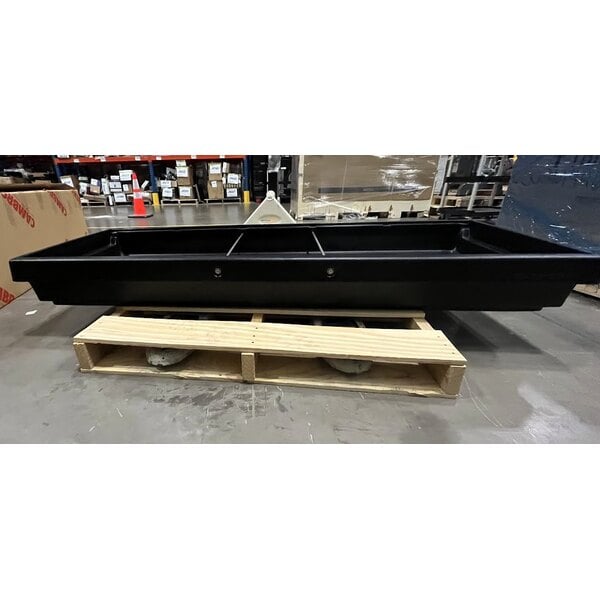 Scratch and Dent Cambro BBR720110 74" x 24" x 25" Black Buffet / Salad Bar with Sneeze Guard