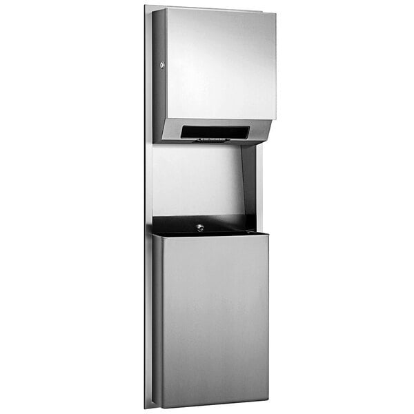 Scratch and Dent American Specialties, Inc. Simplicity 10-646924A Recessed Battery-Operated Automatic Paper Towel Dispenser with 12 Gallon Waste Receptacle