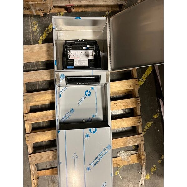 Scratch and Dent American Specialties, Inc. Simplicity 10-646924A Recessed Battery-Operated Automatic Paper Towel Dispenser with 12 Gallon Waste Receptacle