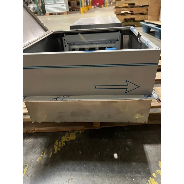 Scratch and Dent American Specialties, Inc. Simplicity 10-646924A Recessed Battery-Operated Automatic Paper Towel Dispenser with 12 Gallon Waste Receptacle