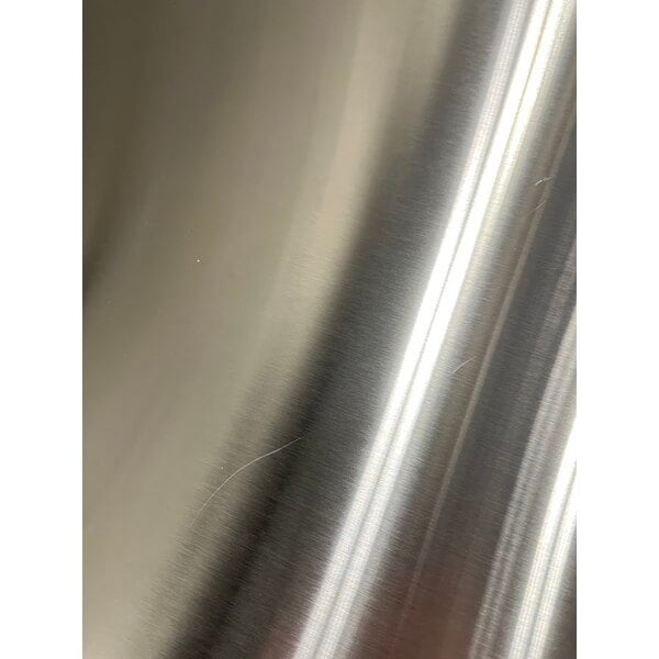 Scratch and Dent Avantco UBB-4G-HC 90" Stainless Steel Counter Height Glass Door Back Bar Refrigerator with LED Lighting