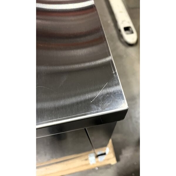 Scratch and Dent Avantco UBB-4G-HC 90" Stainless Steel Counter Height Glass Door Back Bar Refrigerator with LED Lighting