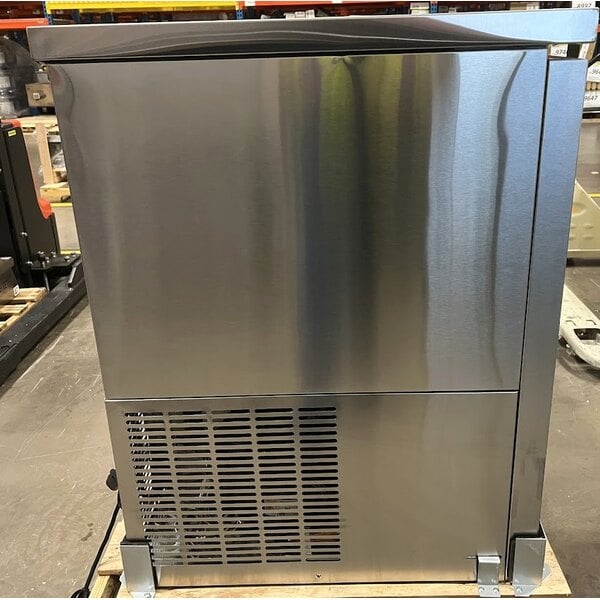 Scratch and Dent Avantco UBB-4G-HC 90" Stainless Steel Counter Height Glass Door Back Bar Refrigerator with LED Lighting