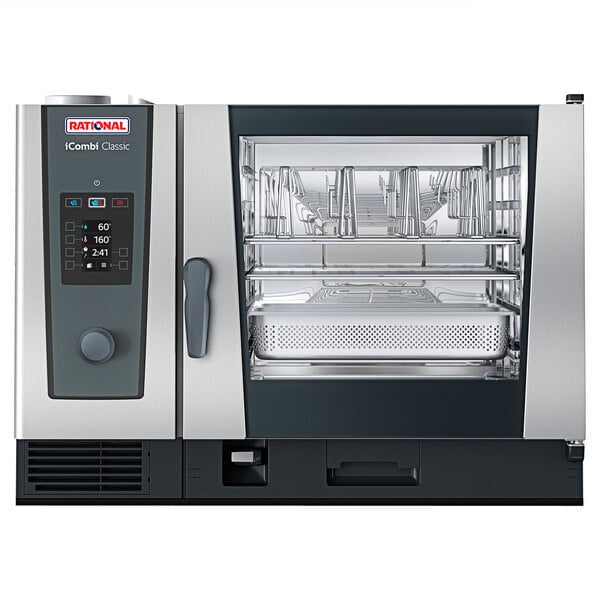 Scratch and Dent Rational iCombi Classic Single 6-Full Size Electric Combi Oven - 208/240V, 3 Phase