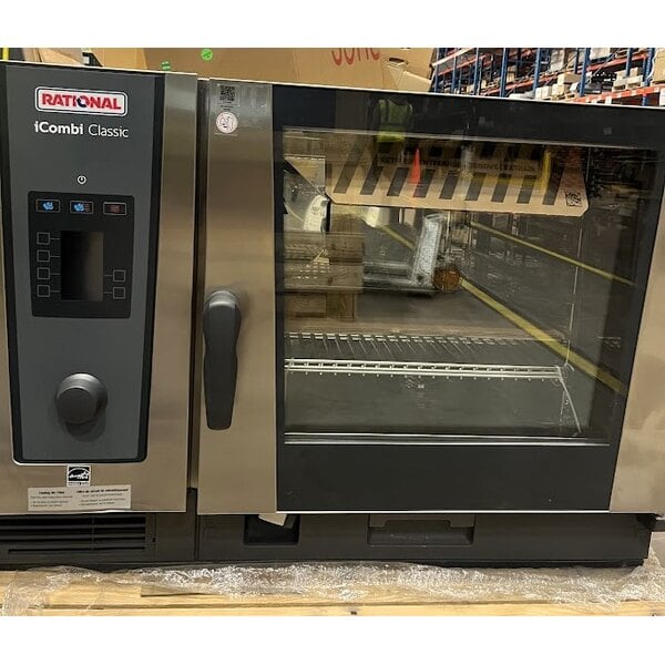 Scratch and Dent Rational iCombi Classic Single 6-Full Size Electric Combi Oven - 208/240V, 3 Phase