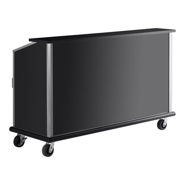 Scratch and Dent Advance Tabco AMD-6B 74" Heavy-Duty Portable Bar with Stainless Steel Doors and Interior