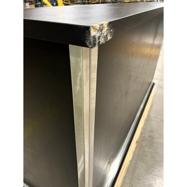 Scratch and Dent Advance Tabco AMD-6B 74" Heavy-Duty Portable Bar with Stainless Steel Doors and Interior