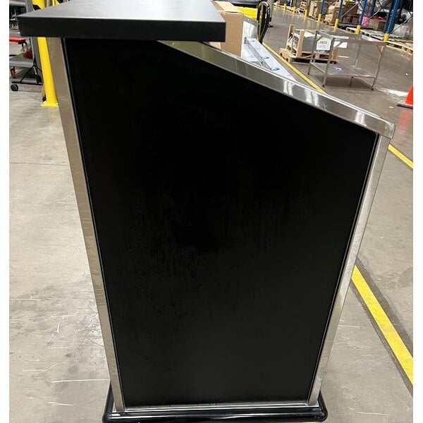 Scratch and Dent Advance Tabco AMD-6B 74" Heavy-Duty Portable Bar with Stainless Steel Doors and Interior