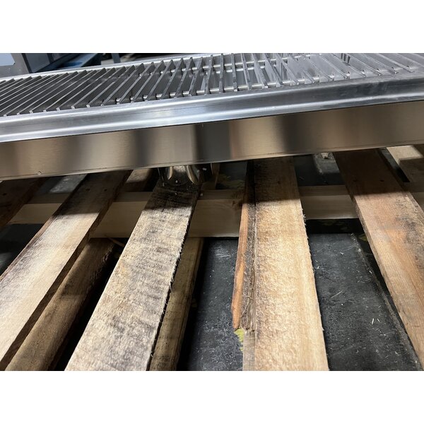 Scratch and Dent Regency 12" x 60" 14-Gauge Stainless Steel Floor Trough with Grate