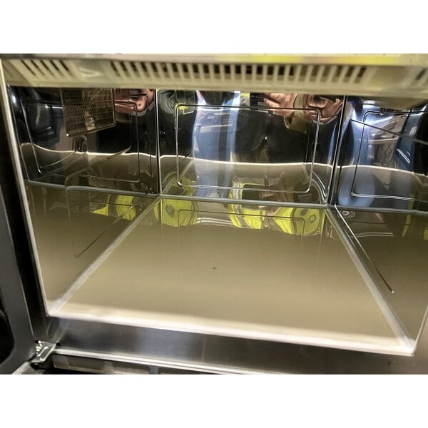 Scratch and Dent Solwave Stackable Commercial Microwave with Large 1.2 cu. ft. Interior and Push Button Controls - 2,100W, 208/240V