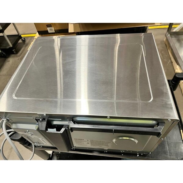 Scratch and Dent Solwave Stackable Commercial Microwave with Large 1.2 cu. ft. Interior and Push Button Controls - 2,100W, 208/240V