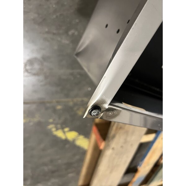 Scratch and Dent Bobrick B-3803 TrimLineSeries Recessed Rectangular Paper Towel Dispenser / Trash Can