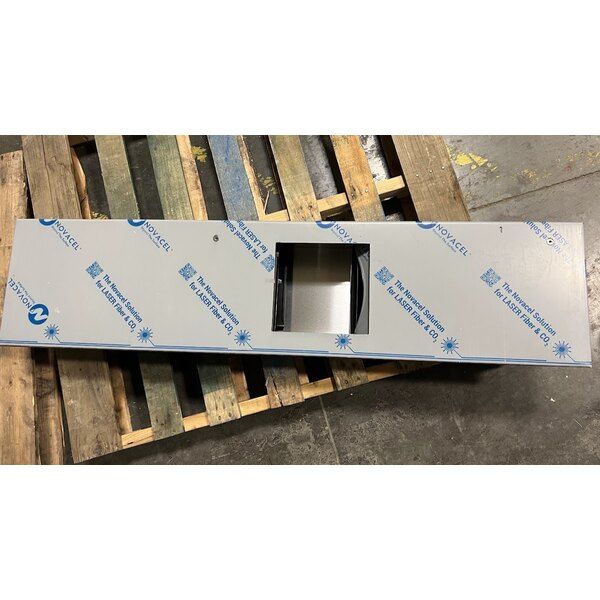 Scratch and Dent Bobrick B-3803 TrimLineSeries Recessed Rectangular Paper Towel Dispenser / Trash Can