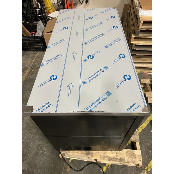 Scratch and Dent Beverage-Air BB58HC-1-GS-B 59" Black Counter Height Sliding Glass Door Back Bar Refrigerator