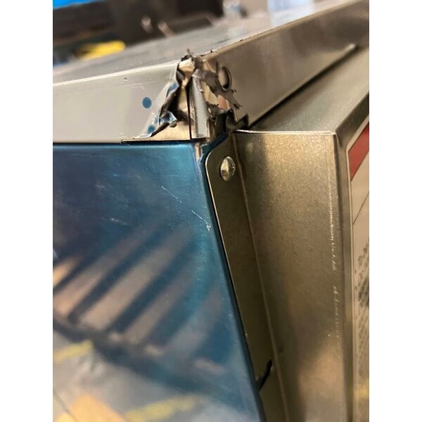 Scratch and Dent Hoshizaki AM-50BAK-AD 14 7/8" ADA Compliant Air Cooled Undercounter Top Hat Cube Ice Machine with 27 lb. Bin - 54 lb.