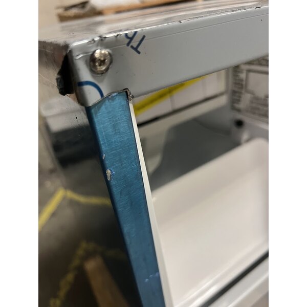 Scratch and Dent Hoshizaki AM-50BAK-AD 14 7/8" ADA Compliant Air Cooled Undercounter Top Hat Cube Ice Machine with 27 lb. Bin - 54 lb.