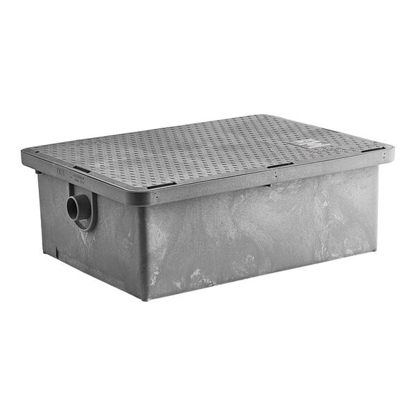 Scratch and Dent Endura 3925A02LO Lo-Pro 50 lb. 25 GPM Low Profile Grease Trap with 2" Hub