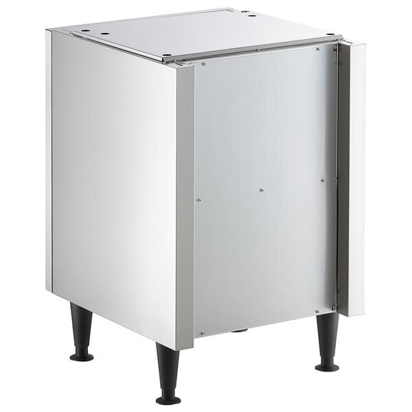 Scratch and Dent Scotsman HST21-A 21 1/2" x 23 3/4" Enclosed Stainless Steel Ice Dispenser Stand with Door