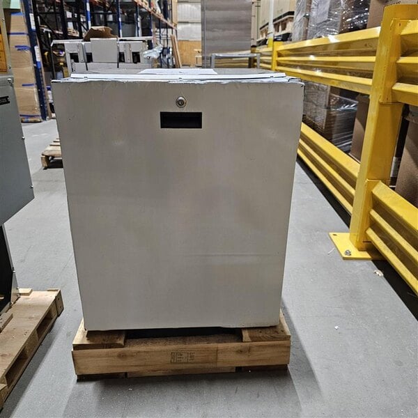 Scratch and Dent Scotsman HST21-A 21 1/2" x 23 3/4" Enclosed Stainless Steel Ice Dispenser Stand with Door