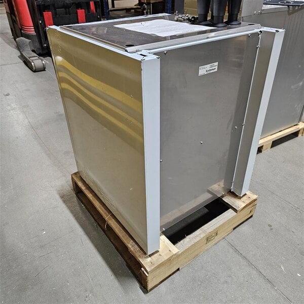 Scratch and Dent Scotsman HST21-A 21 1/2" x 23 3/4" Enclosed Stainless Steel Ice Dispenser Stand with Door