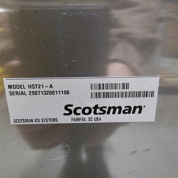 Scratch and Dent Scotsman HST21-A 21 1/2" x 23 3/4" Enclosed Stainless Steel Ice Dispenser Stand with Door