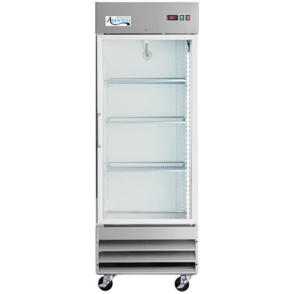 Scratch and Dent Avantco A-23R-G-HC 29" Glass Door Reach-In Refrigerator