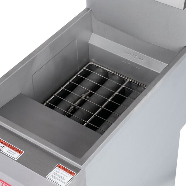 Scratch and Dent Vulcan LG400-1 45-50 lb. Natural Gas Floor Fryer - 120,000 BTU