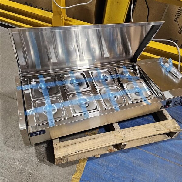 Scratch and Dent Arctic Air ACP48 48" Refrigerated Countertop Condiment Prep Station