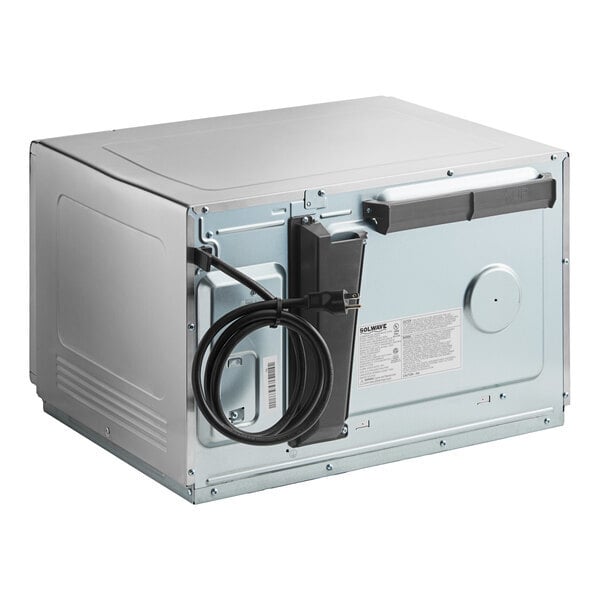 Scratch and Dent Solwave Stackable Commercial Microwave with Large 1.2 cu. ft. Interior and Push Button Controls - 1,200W, 120V