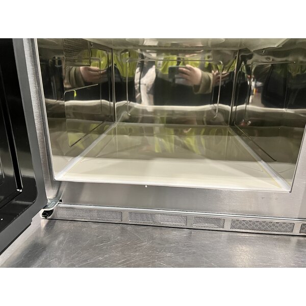 Scratch and Dent Solwave Stackable Commercial Microwave with Large 1.2 cu. ft. Interior and Push Button Controls - 1,200W, 120V