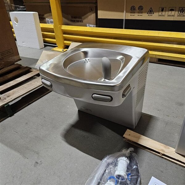 Scratch and Dent Oasis 506232 PG8ACSL Versacooler II 8 GPH Greystone Bi-Level Drinking Fountain - 115V - Chilled