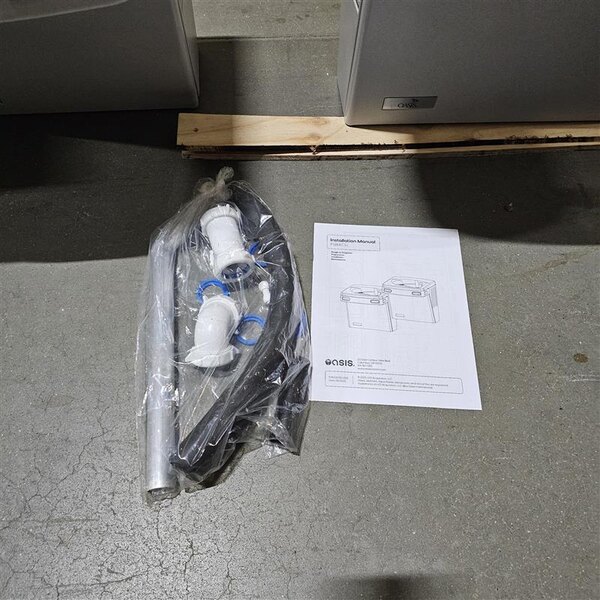 Scratch and Dent Oasis 506232 PG8ACSL Versacooler II 8 GPH Greystone Bi-Level Drinking Fountain - 115V - Chilled