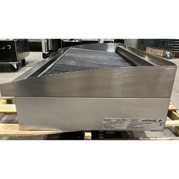 Scratch and Dent Star Star-Max 6048CBF 48" Gas Countertop Lava Briquette Charbroiler - 160,000 BTU