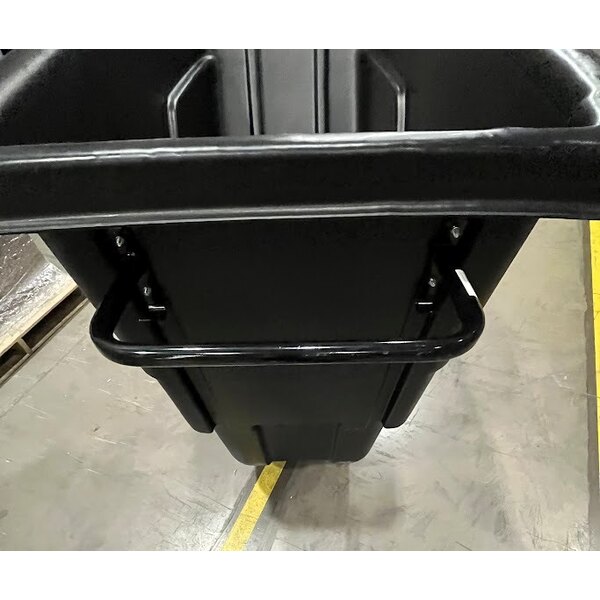 Scratch and Dent Lavex 1 Cubic Yard Black Light-Duty Tilt Truck / Trash Cart (850 lb. Capacity)