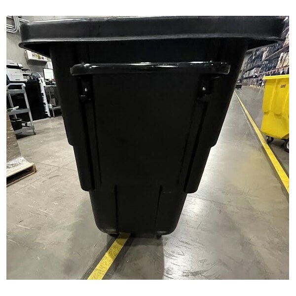 Scratch and Dent Lavex 1 Cubic Yard Black Light-Duty Tilt Truck / Trash Cart (850 lb. Capacity)