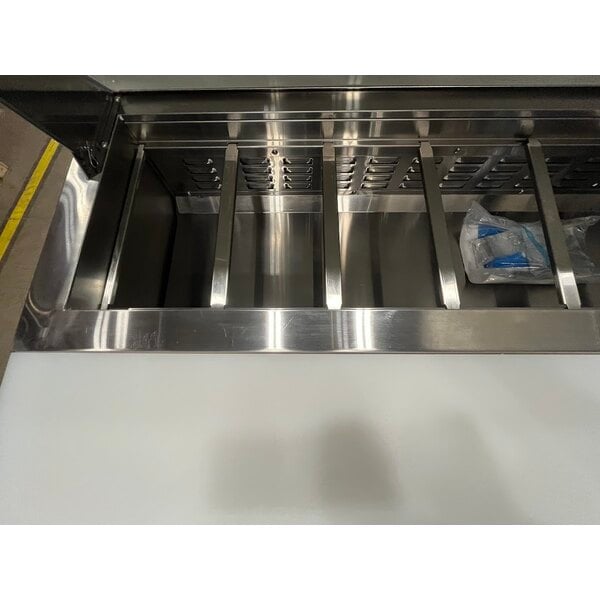 Scratch and Dent Avantco SS-PT-71-HC 70" 3 Door Stainless Steel Refrigerated Sandwich Prep Table