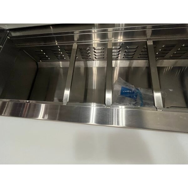 Scratch and Dent Avantco SS-PT-71-HC 70" 3 Door Stainless Steel Refrigerated Sandwich Prep Table