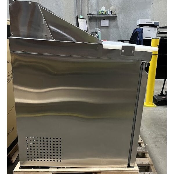 Scratch and Dent Avantco SS-PT-71-HC 70" 3 Door Stainless Steel Refrigerated Sandwich Prep Table