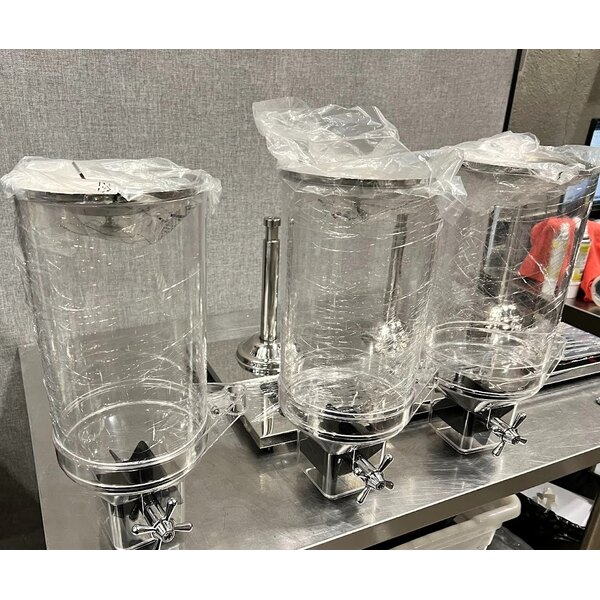 Scratch and Dent Choice 8 Liter Triple Canister Cereal Dispenser