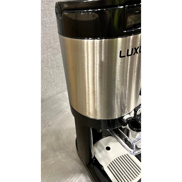 Scratch and Dent Fetco L4D-15 Luxus 1.5 Gallon Stainless Steel Coffee Server with Stand