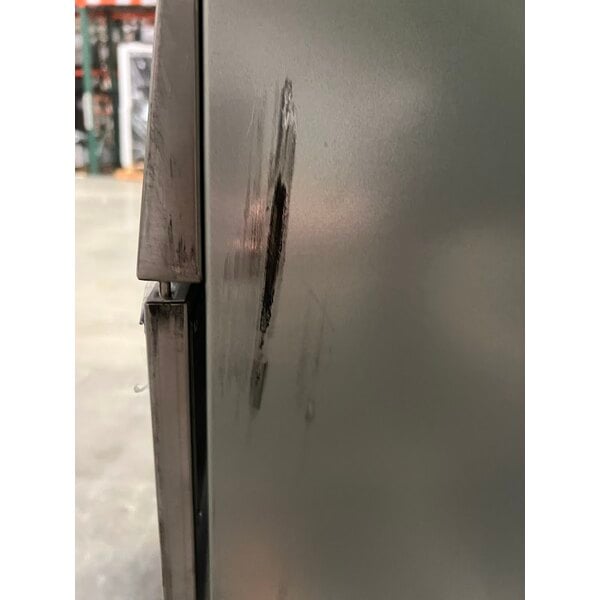 Scratch and Dent Avantco F5-ES-N 65-70 lb. Natural Gas Stainless Steel Floor Fryer - 100,000 BTU